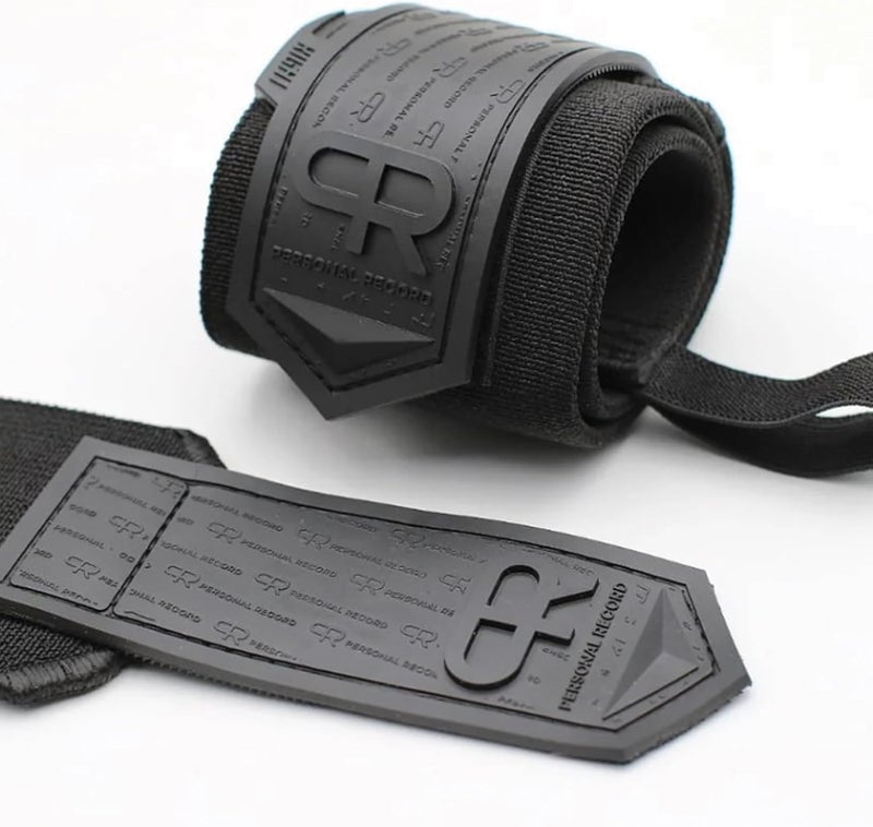 PR Personal Record Heavy Duty Premium Wrist Wraps, More Elasticity, Reinforced Stitching, Extra Wide Strap, Strong Thumb Loop, Larry Wheels Weightlifting Wraps - Image 5